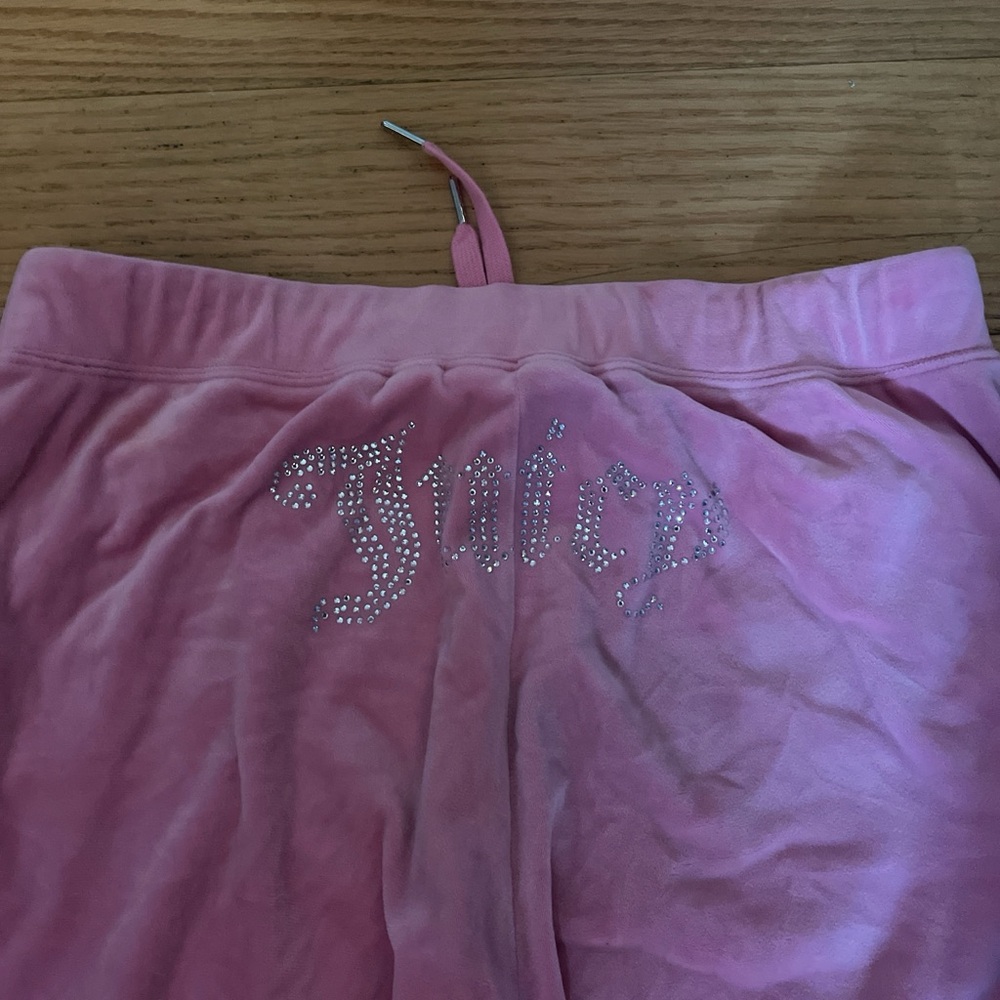Juicy Couture pink sweatpants with bling